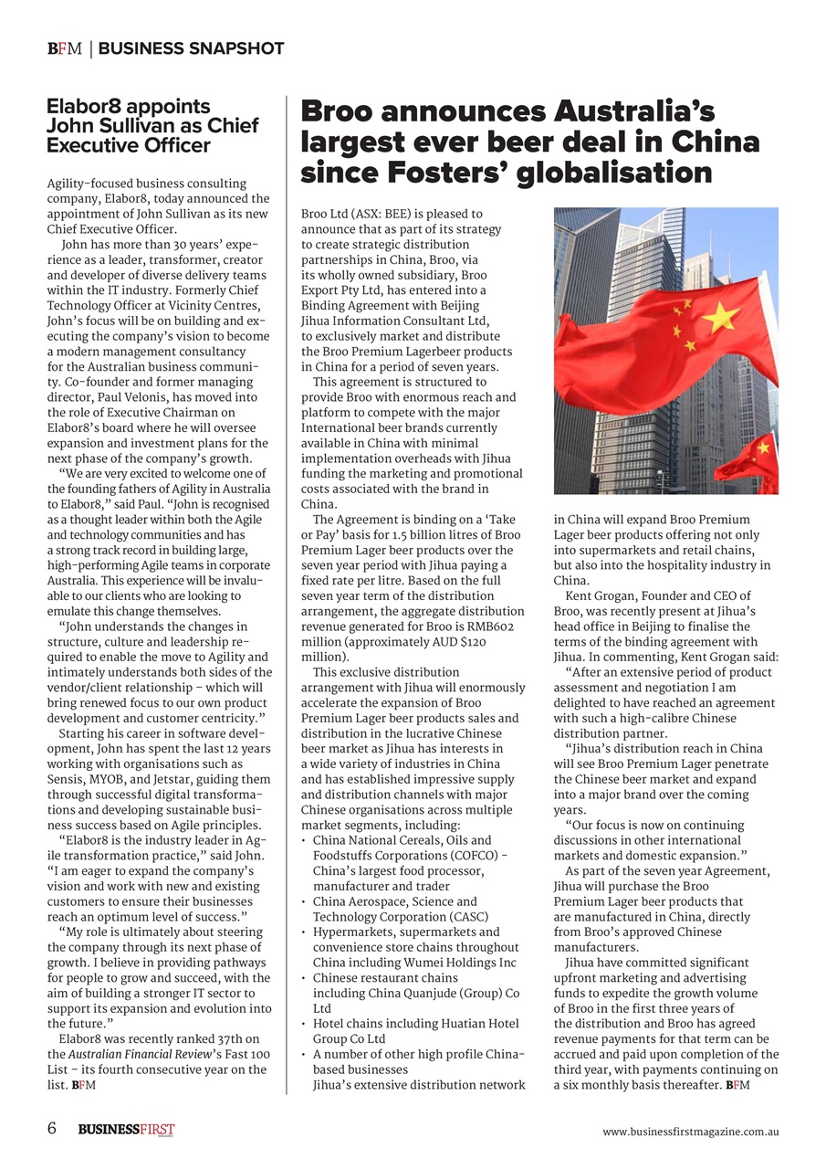 Business First Magazine Preview Pages