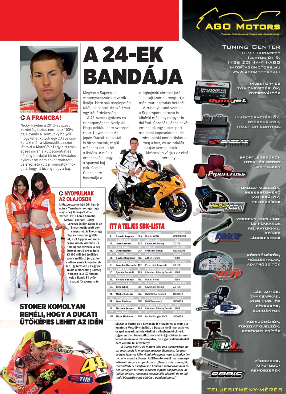 SuperBike Hungary Preview Pages
