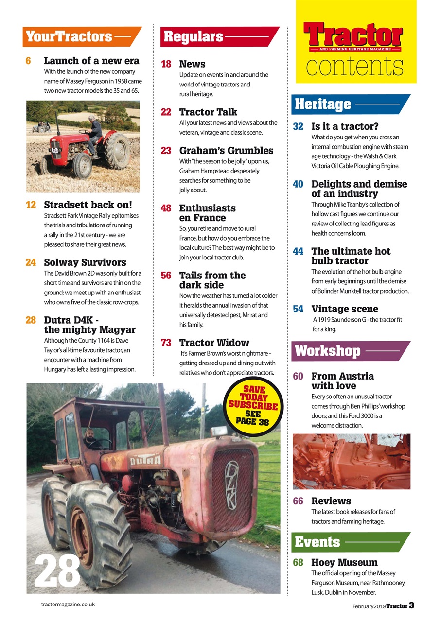 Tractor & Farming Heritage Magazine Preview Pages