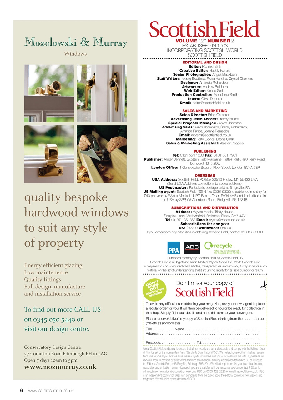 Scottish Field Preview Pages