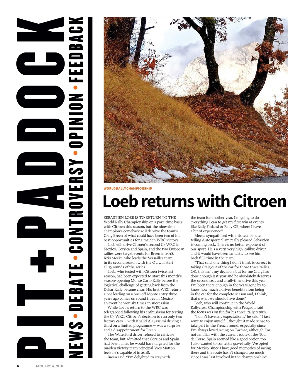 Autosport Preview Pages