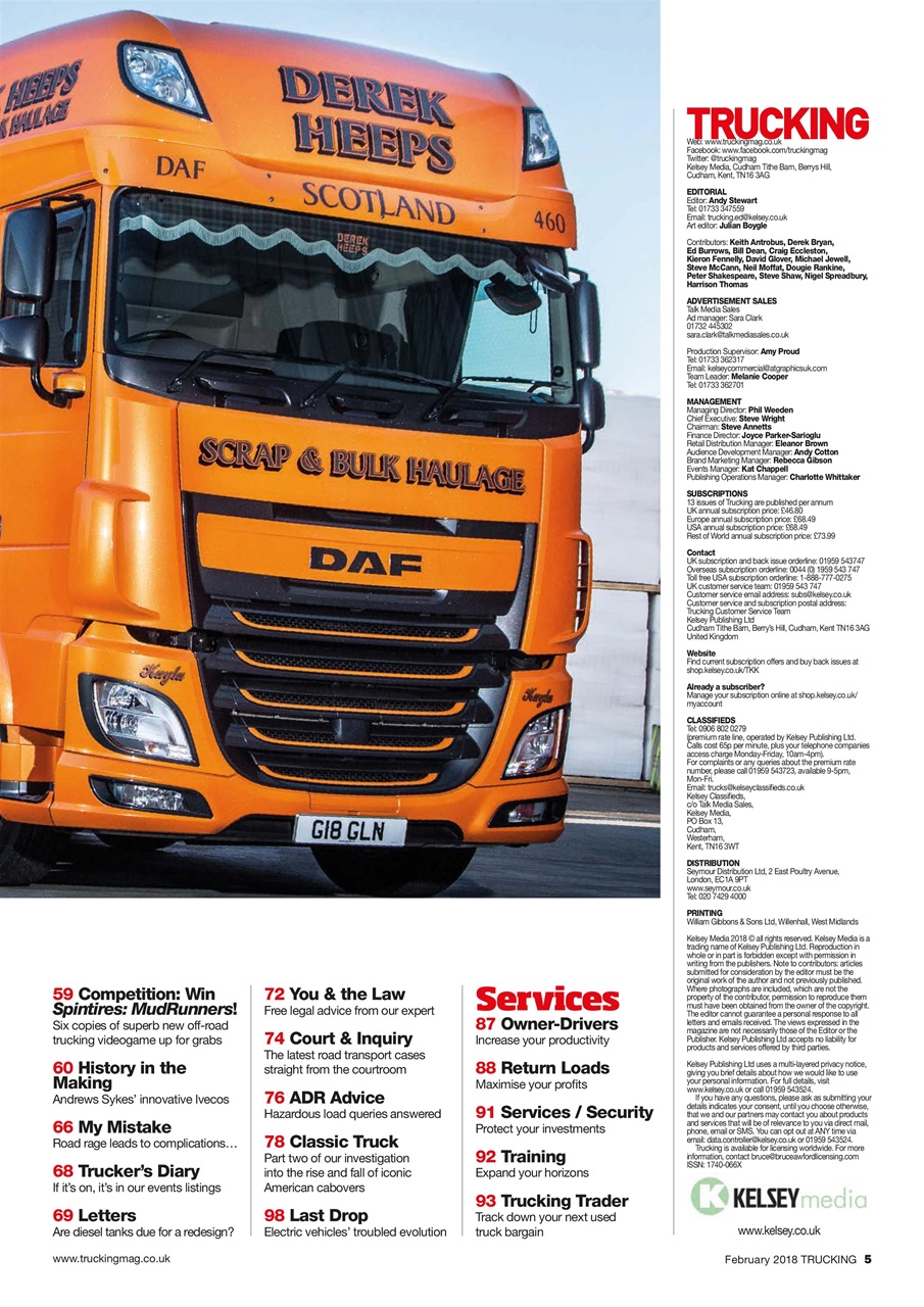 Trucking Magazine Preview Pages