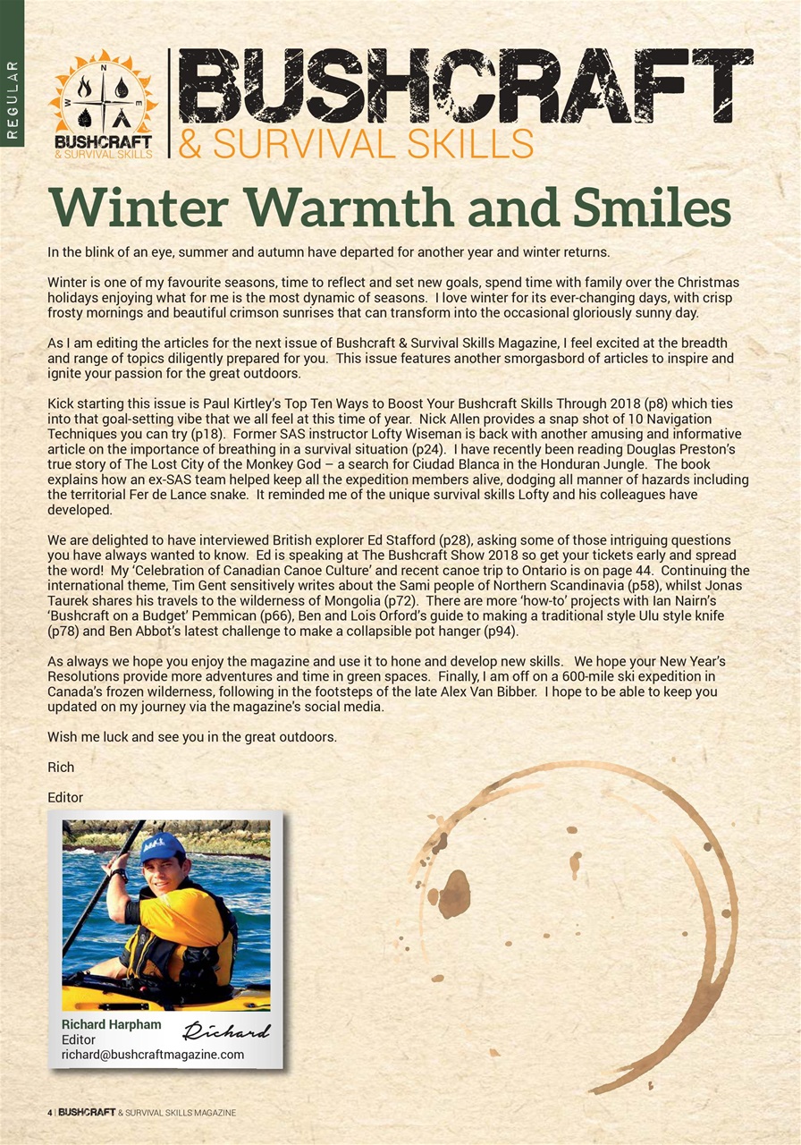 Bushcraft & Survival Skills Magazine Preview Pages