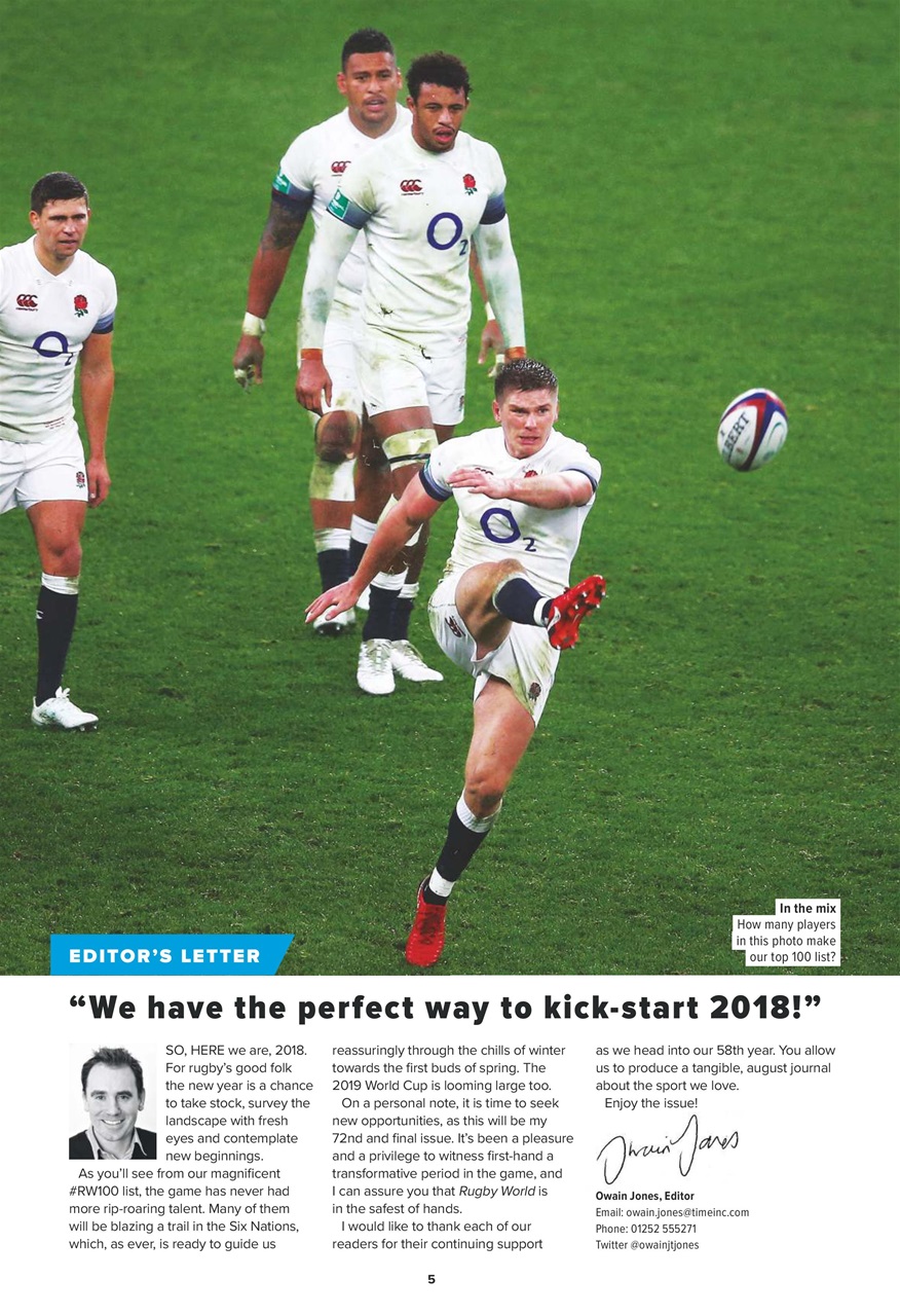 Rugby World Preview Pages