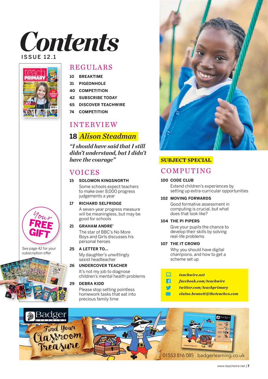 Teach Primary Preview Pages