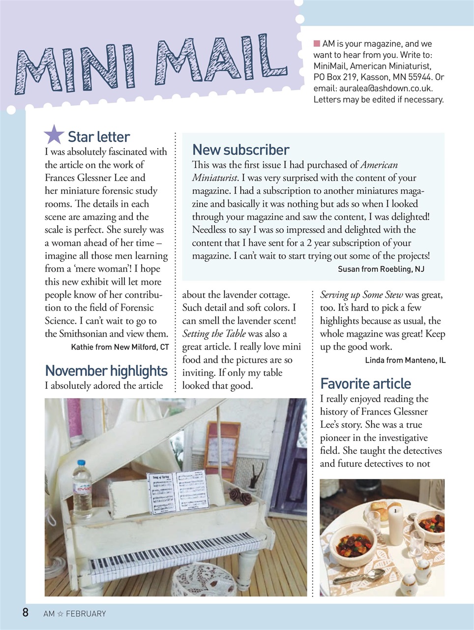 American Miniaturist Preview Pages