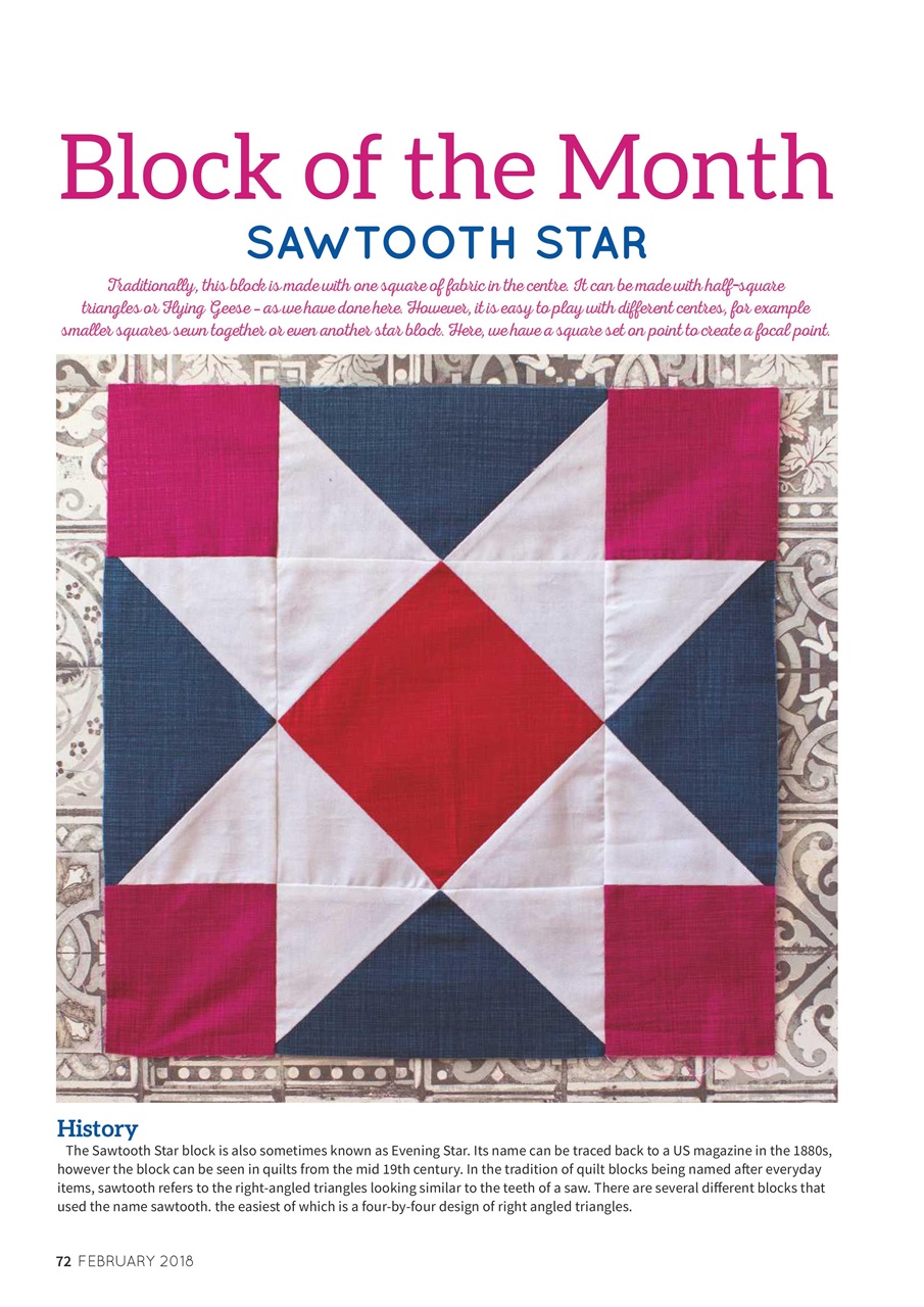 Popular Patchwork Magazine Preview Pages