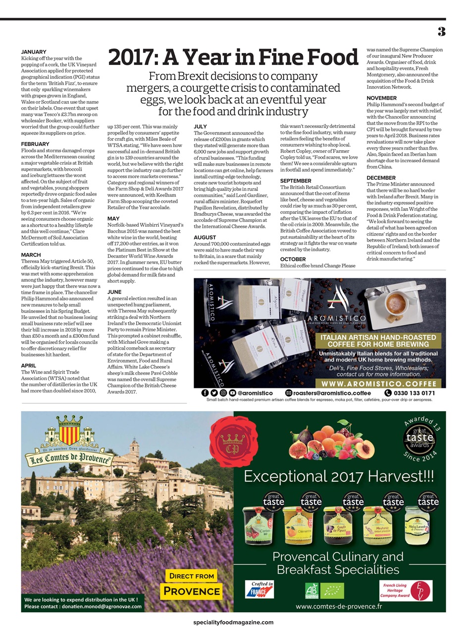 Speciality Food Preview Pages