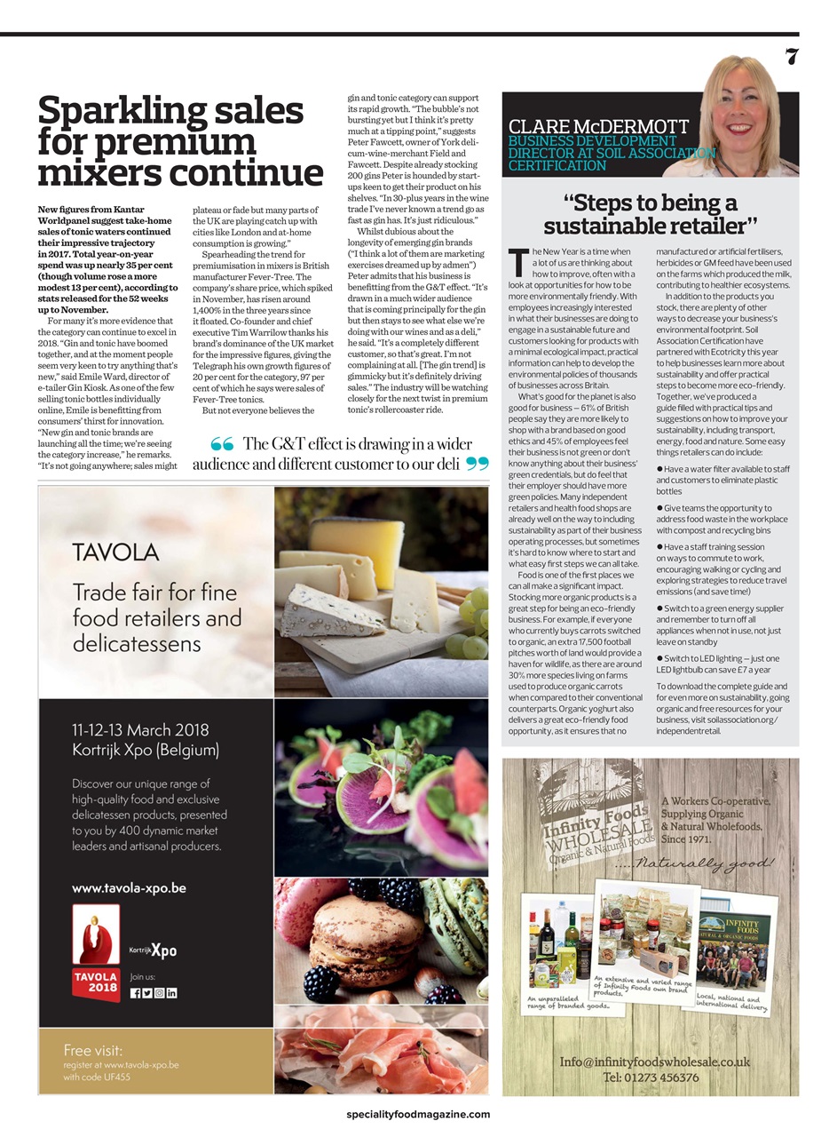 Speciality Food Preview Pages