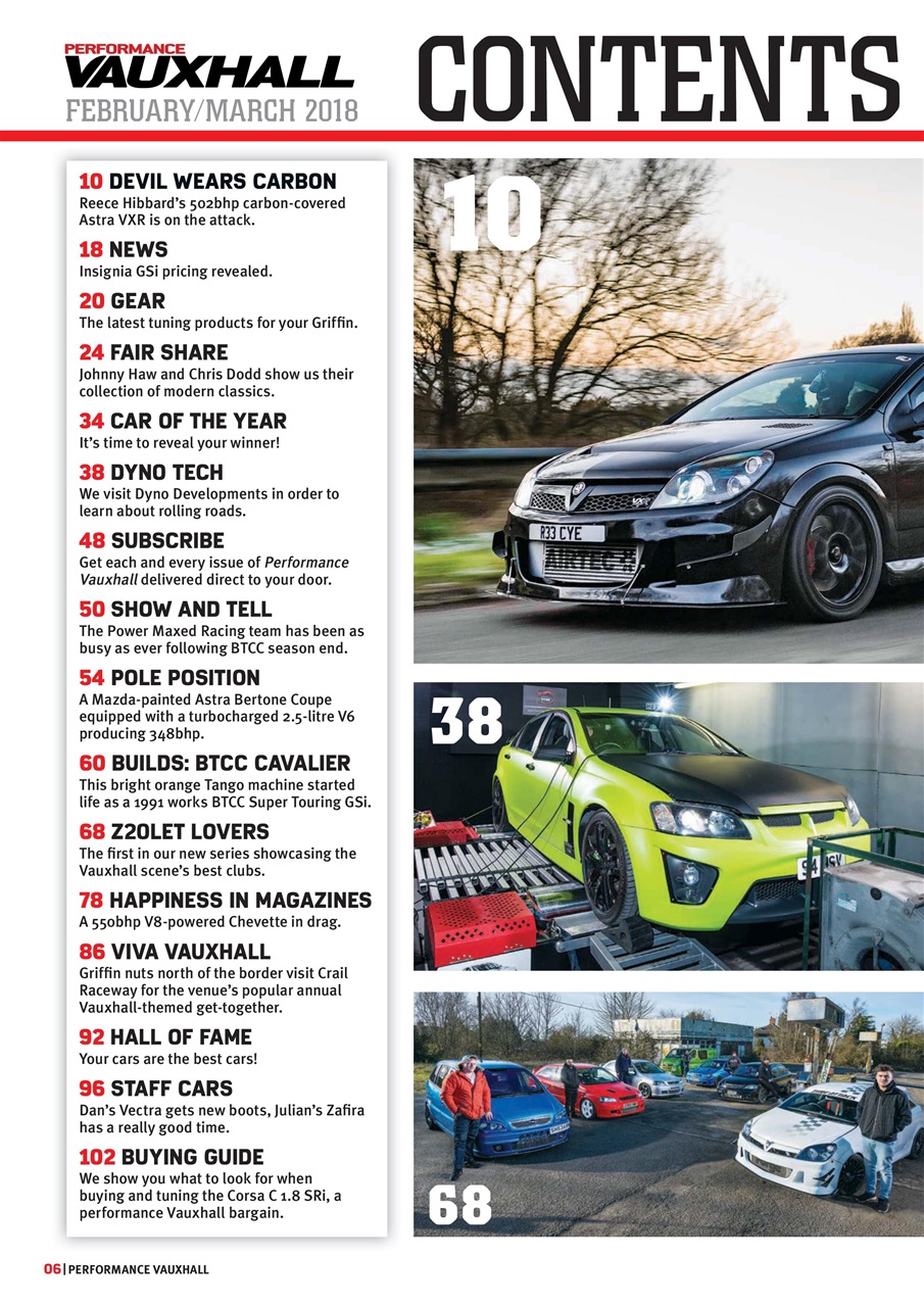 Performance Vauxhall Preview Pages