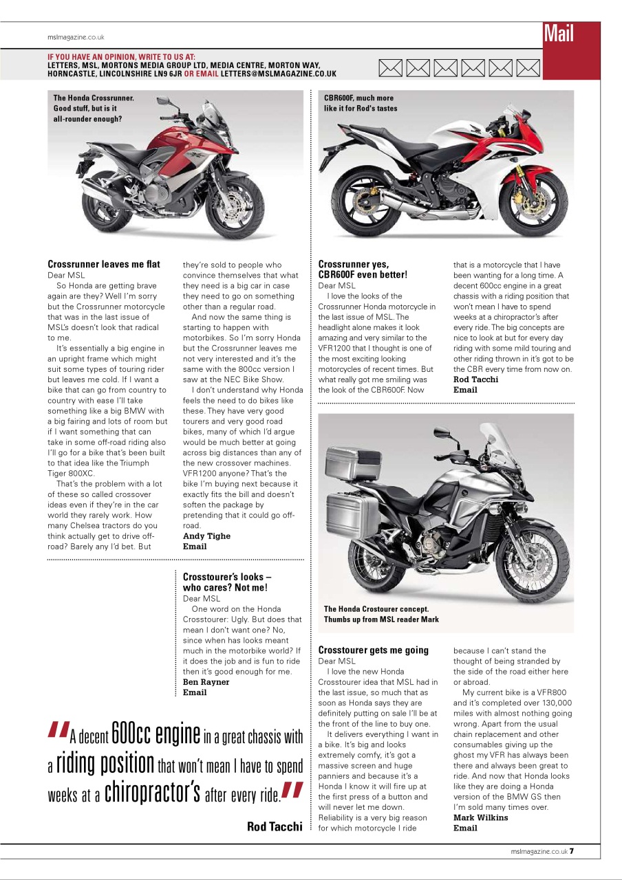 Motorcycle Sport & Leisure Preview Pages