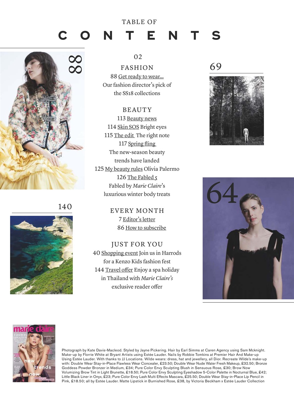 Marie Claire Preview Pages