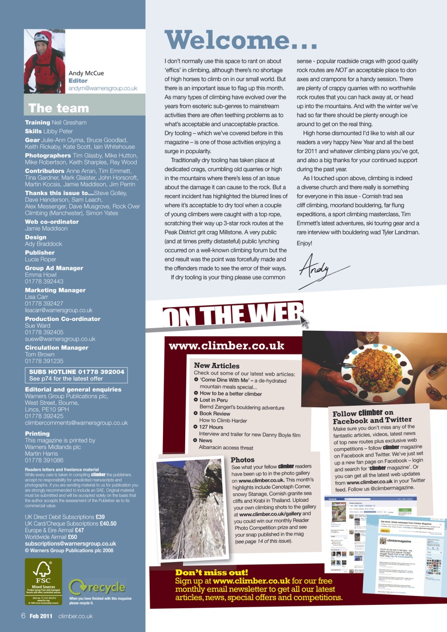 Climber Preview Pages