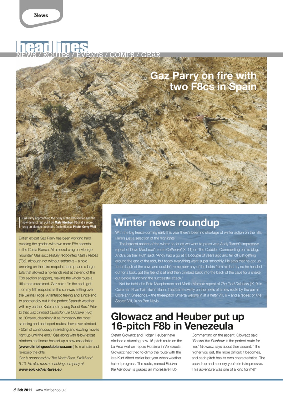 Climber Preview Pages