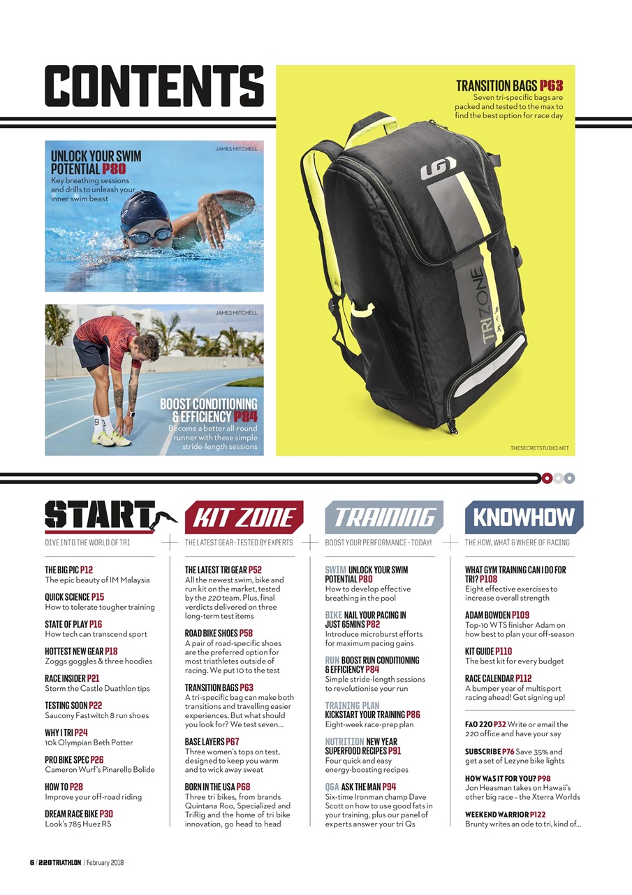 220 Triathlon Magazine Preview Pages