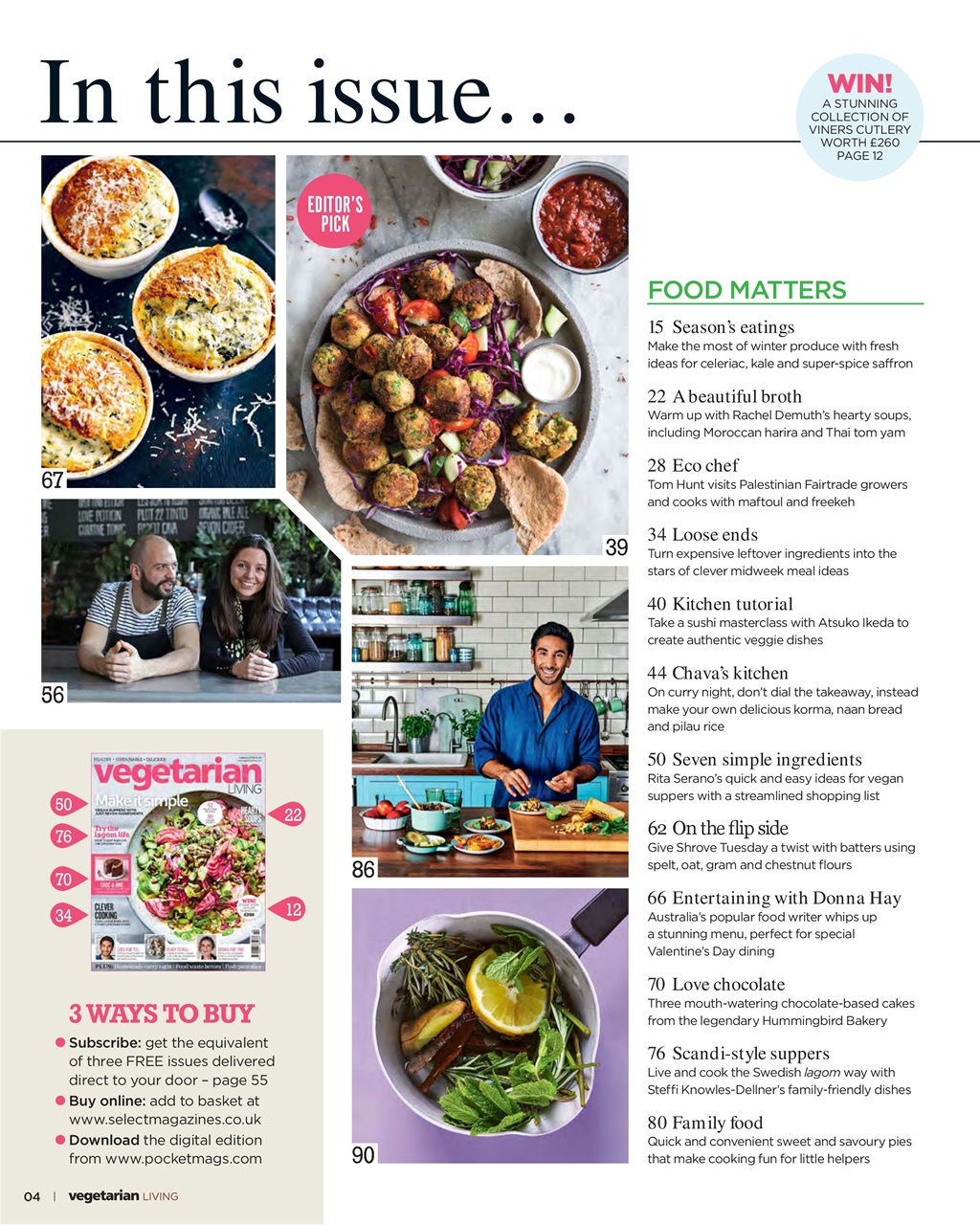 Vegetarian Living Preview Pages