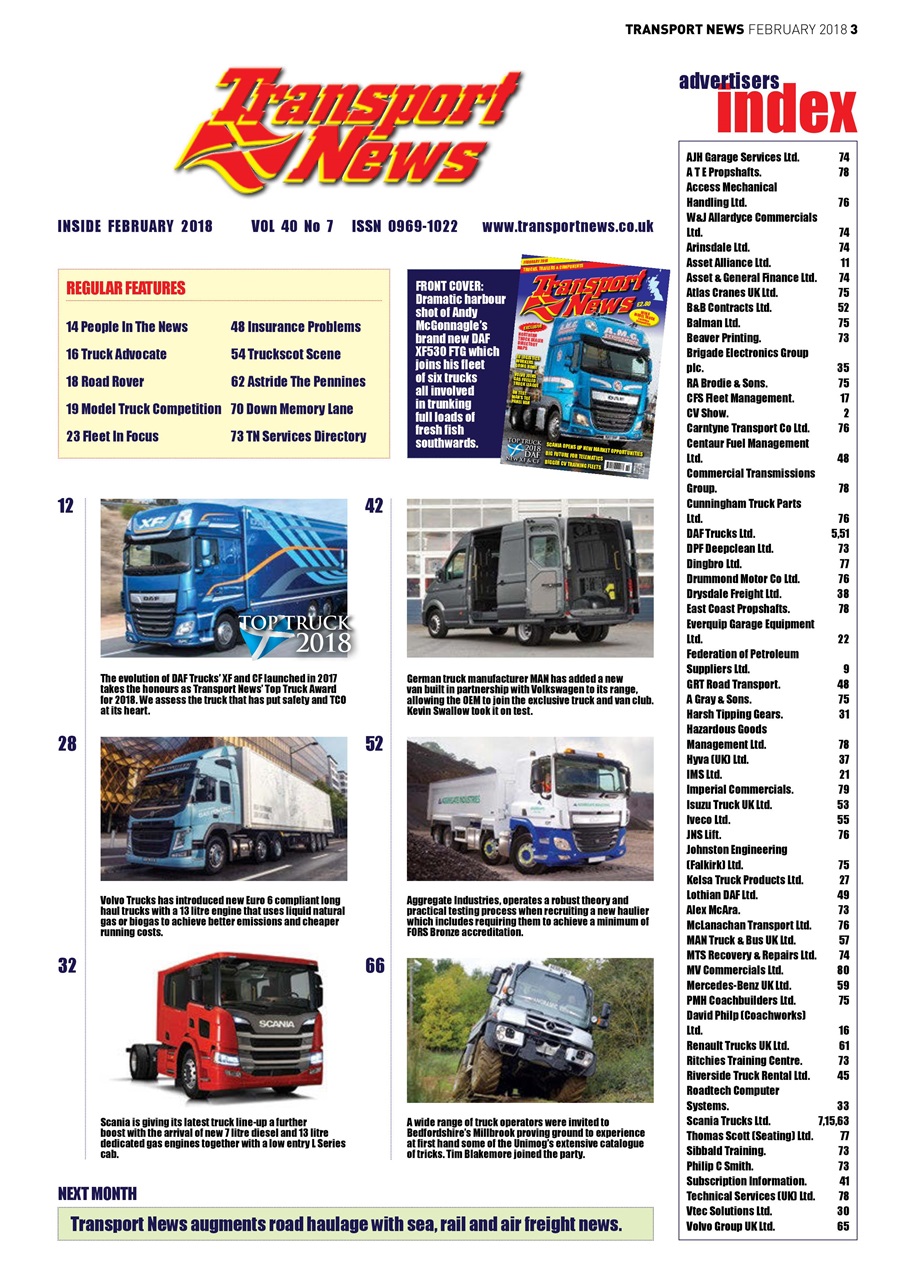 Transport News Preview Pages
