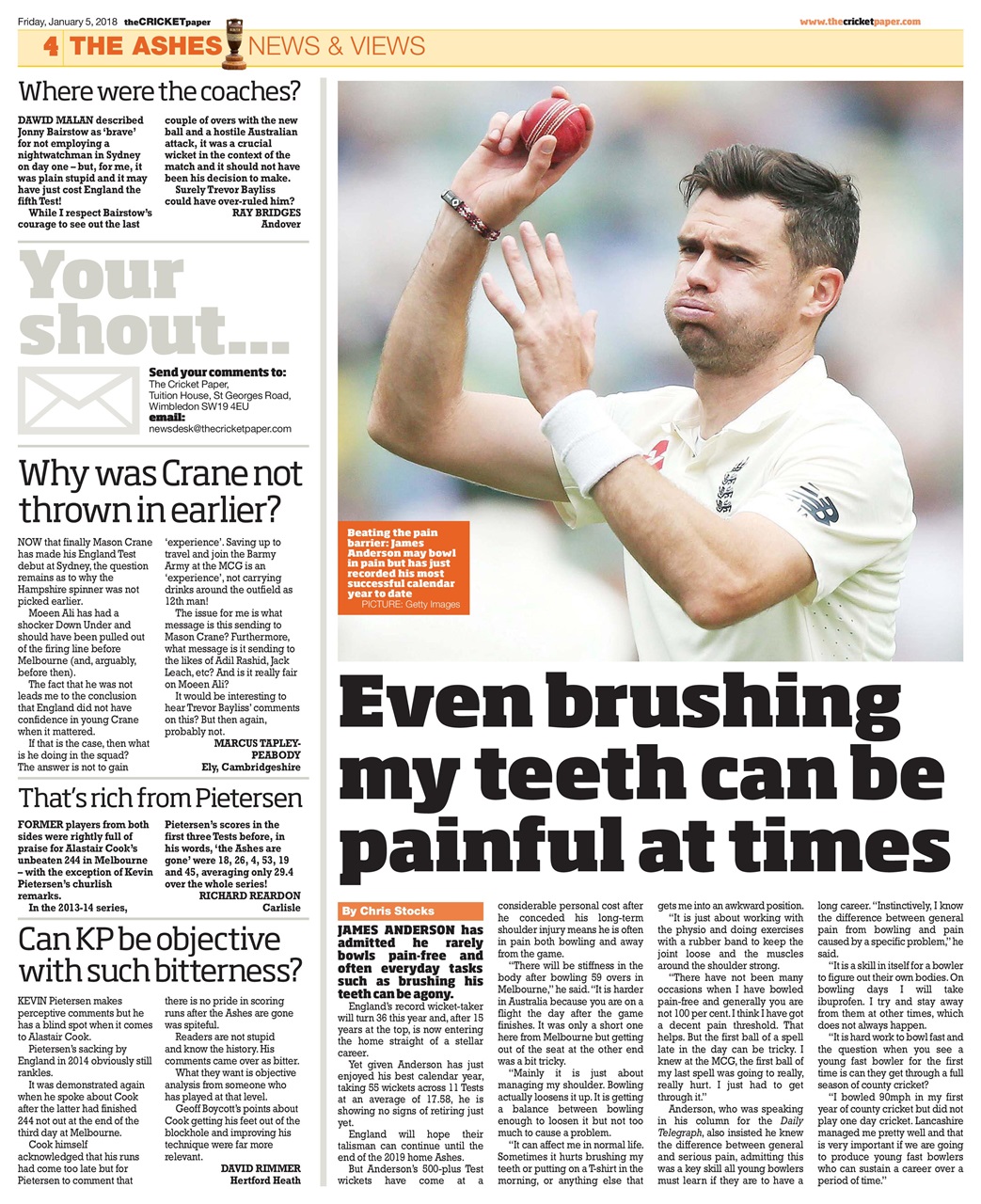 The Cricket Paper Preview Pages