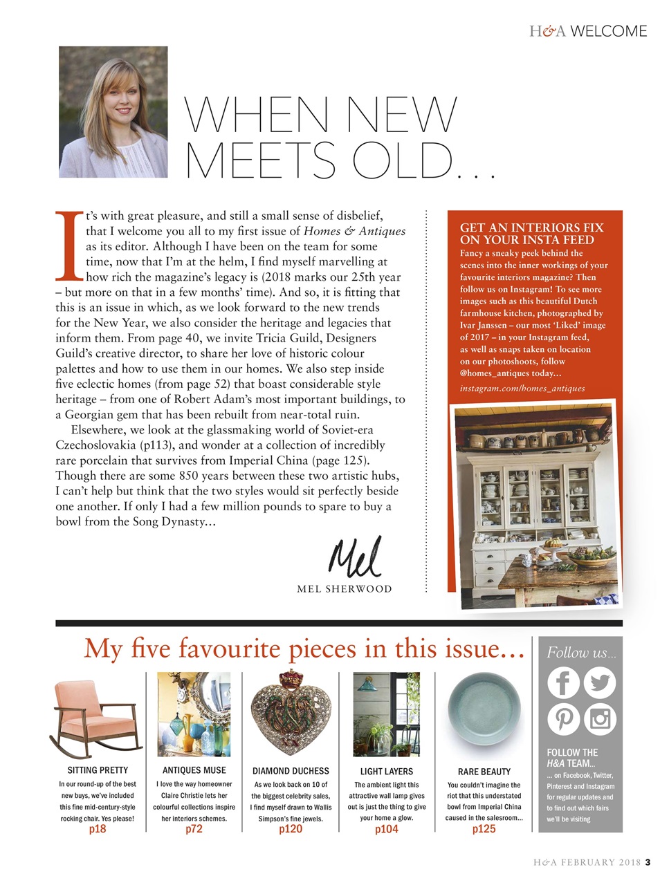 Homes & Antiques Magazine Preview Pages