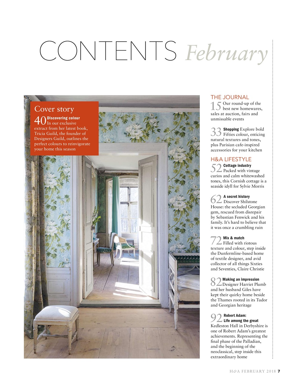Homes & Antiques Magazine Preview Pages