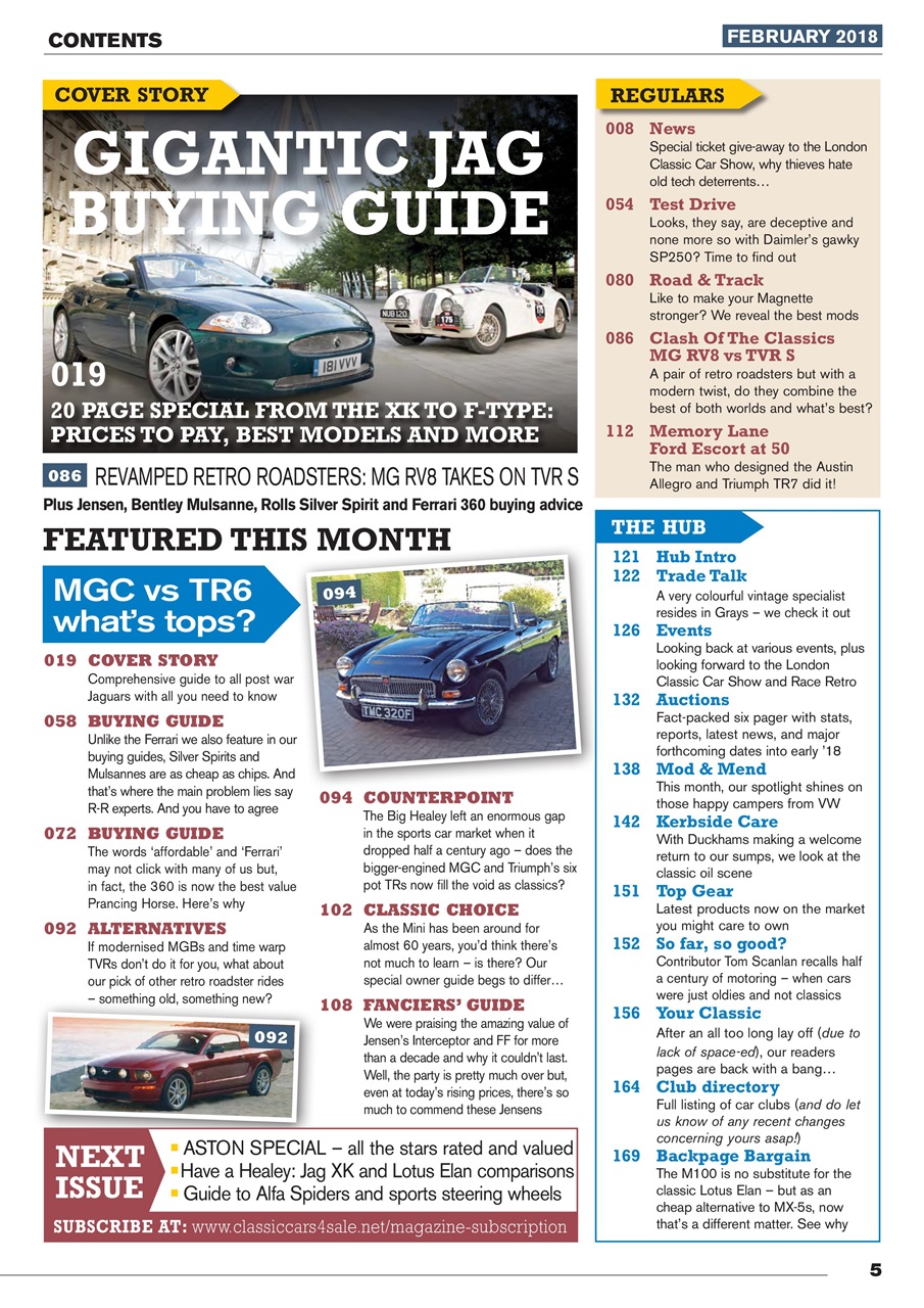 Classic Motoring Preview Pages