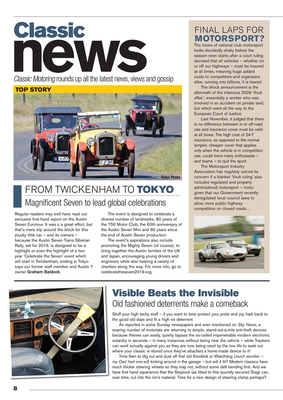 Classic Motoring Preview Pages