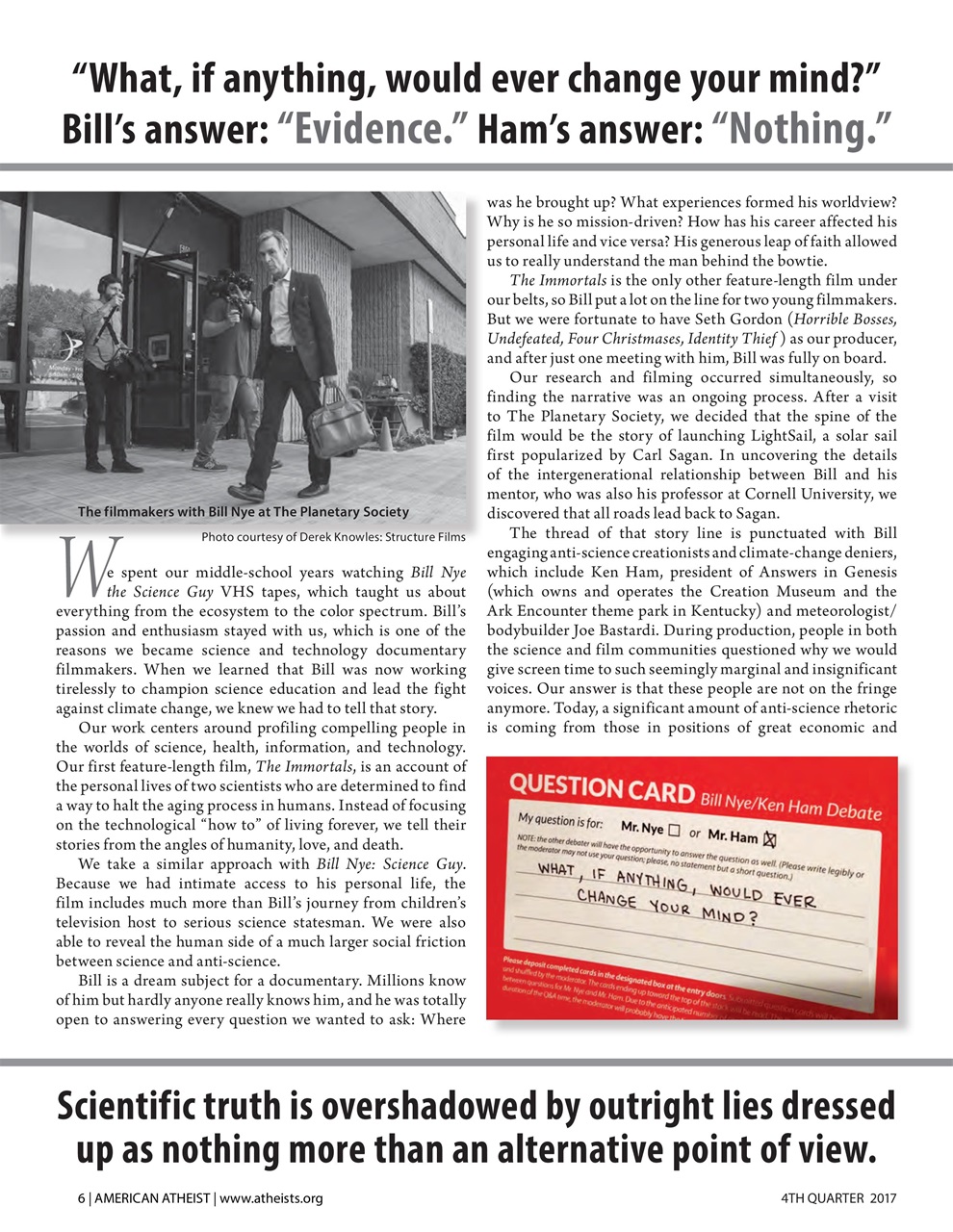 American Atheist Preview Pages