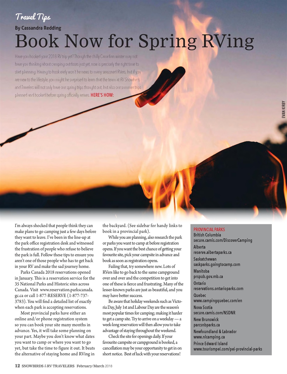 Snowbirds & RV Travelers Preview Pages