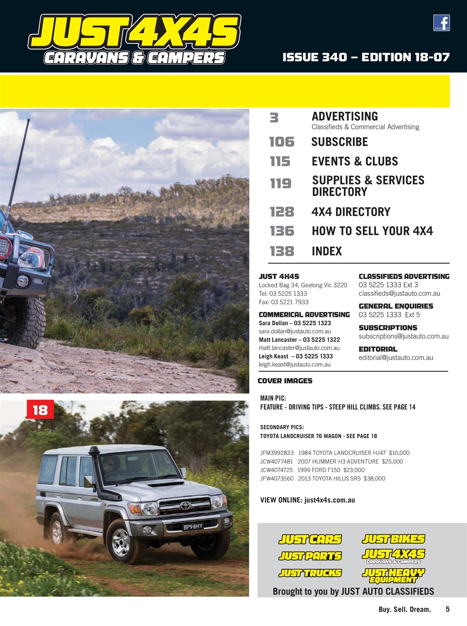 JUST 4X4S Preview Pages