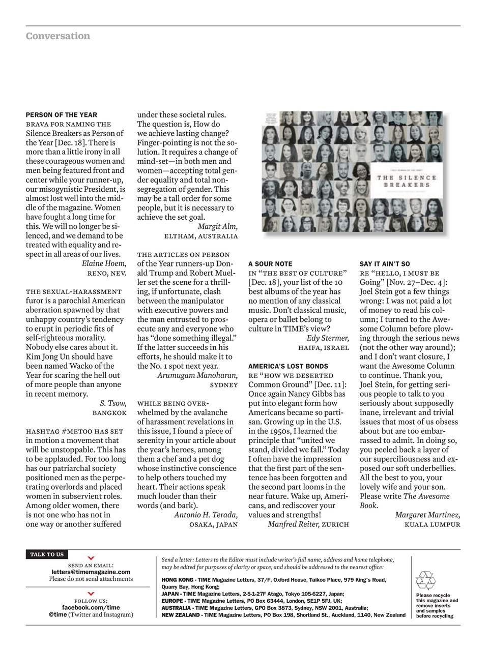 TIME Magazine Europe Preview Pages