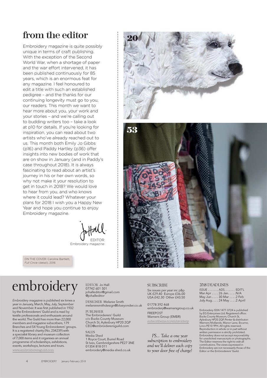 Embroidery Magazine Preview Pages
