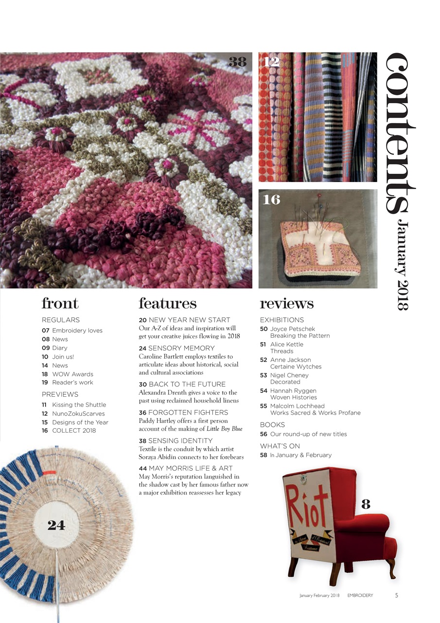 Embroidery Magazine Preview Pages