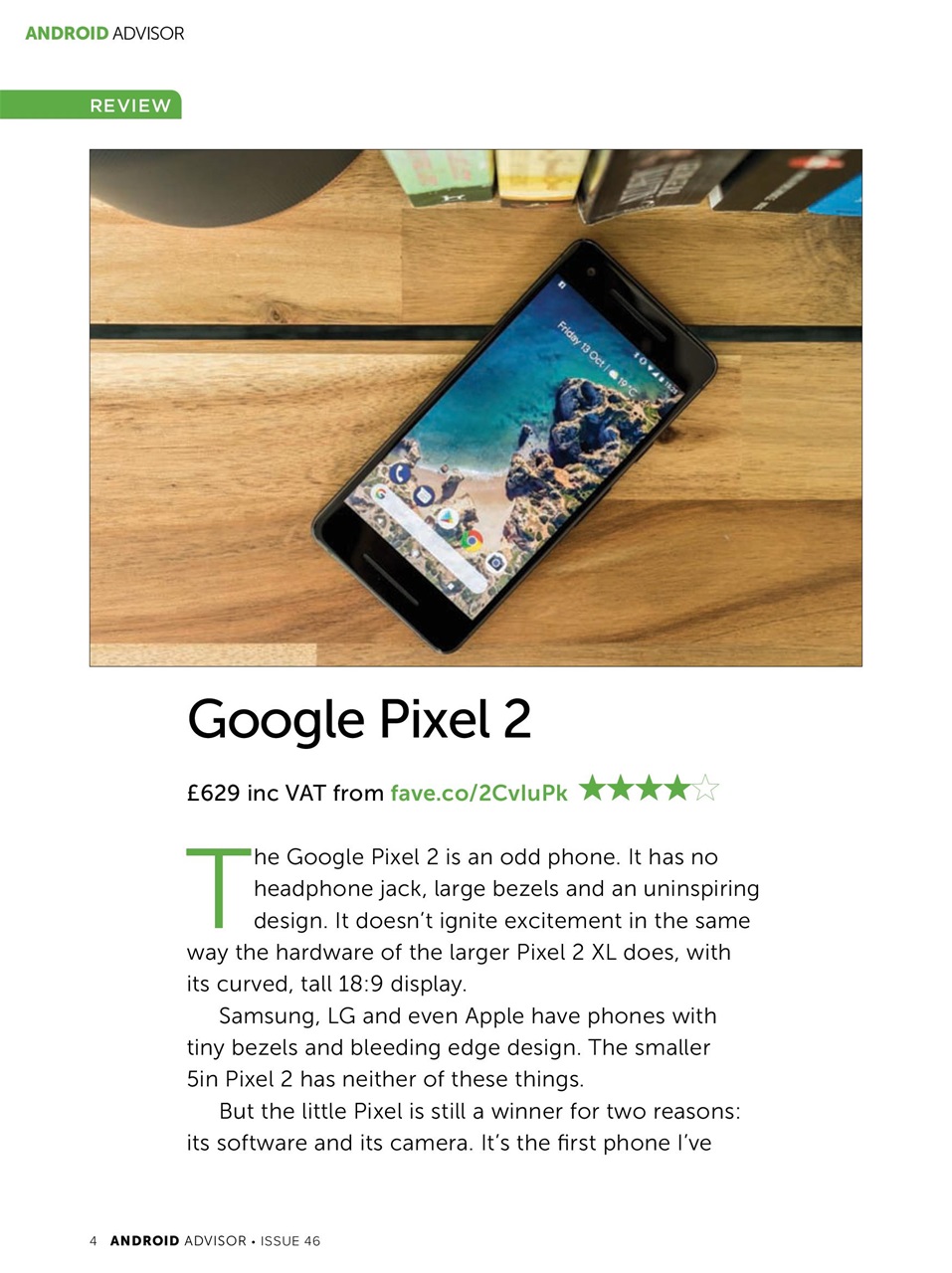 Android Advisor Preview Pages
