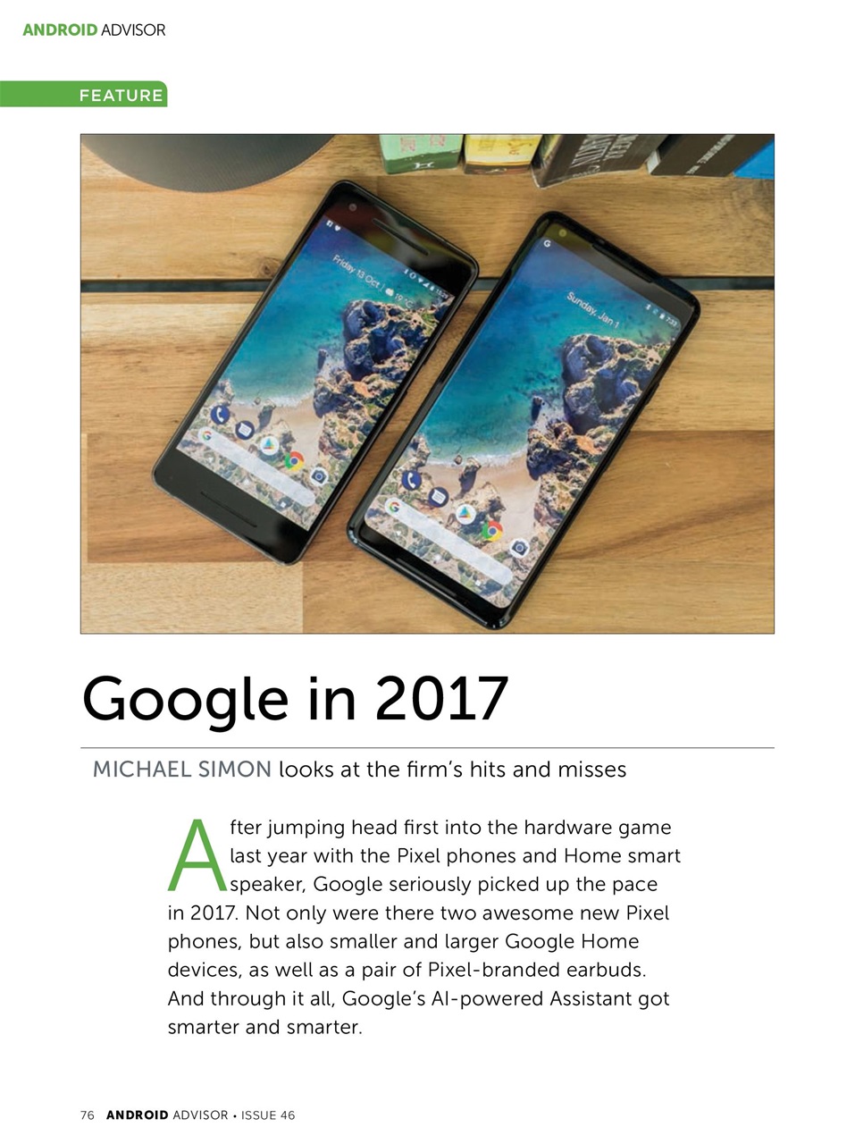 Android Advisor Preview Pages