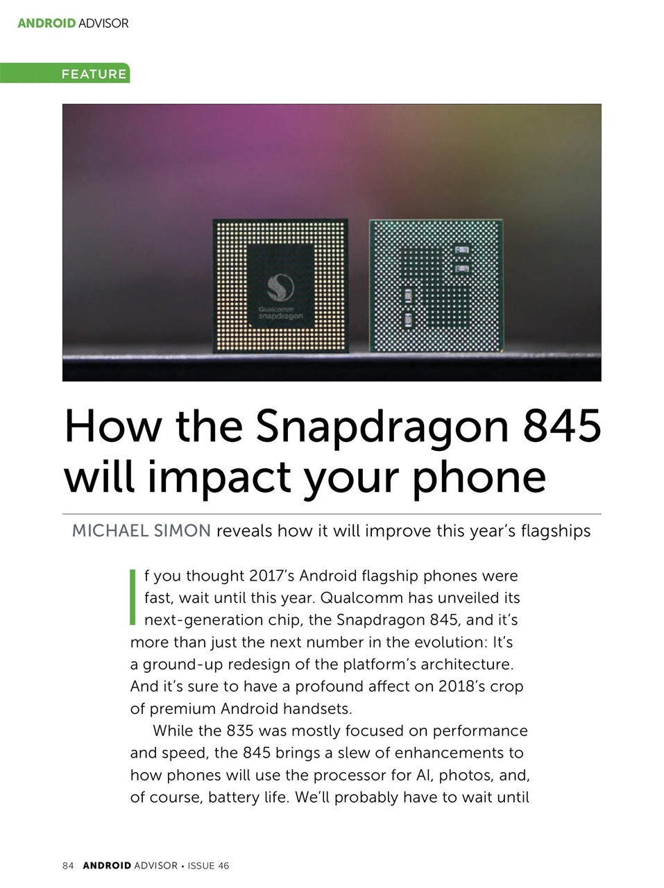 Android Advisor Preview Pages