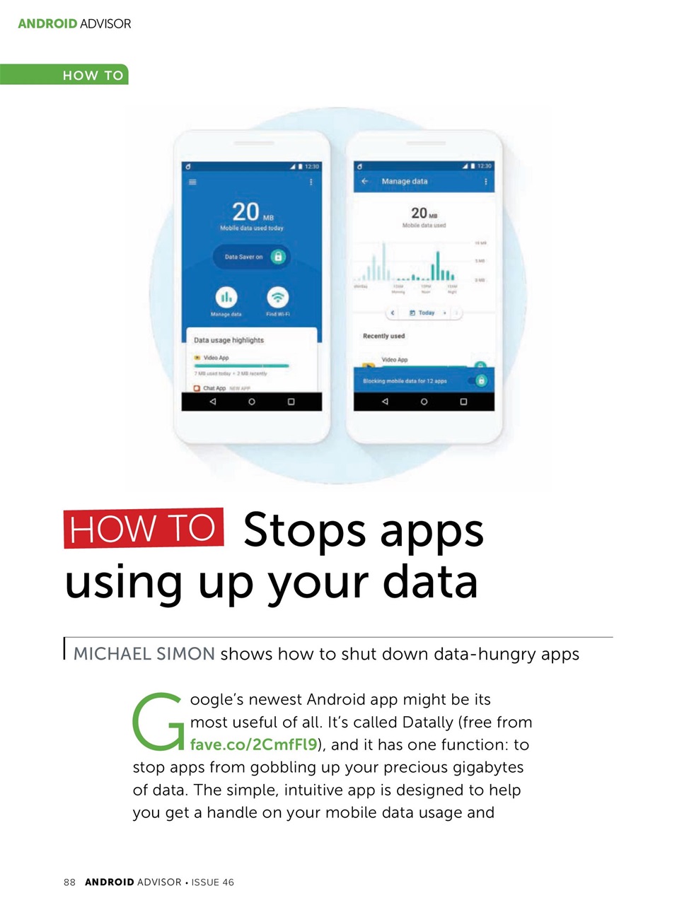 Android Advisor Preview Pages