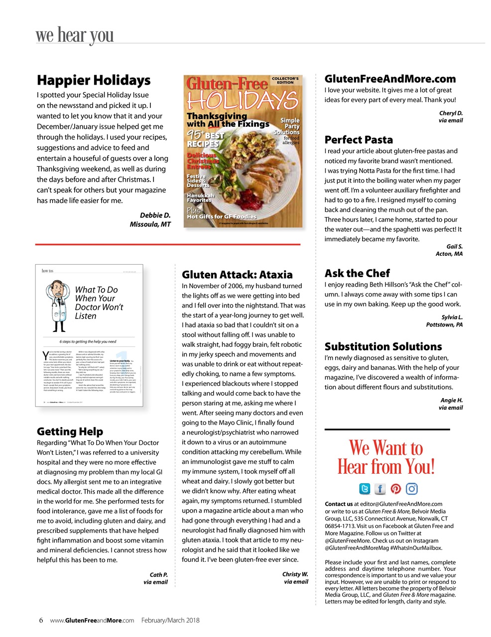 Gluten Free & More Preview Pages