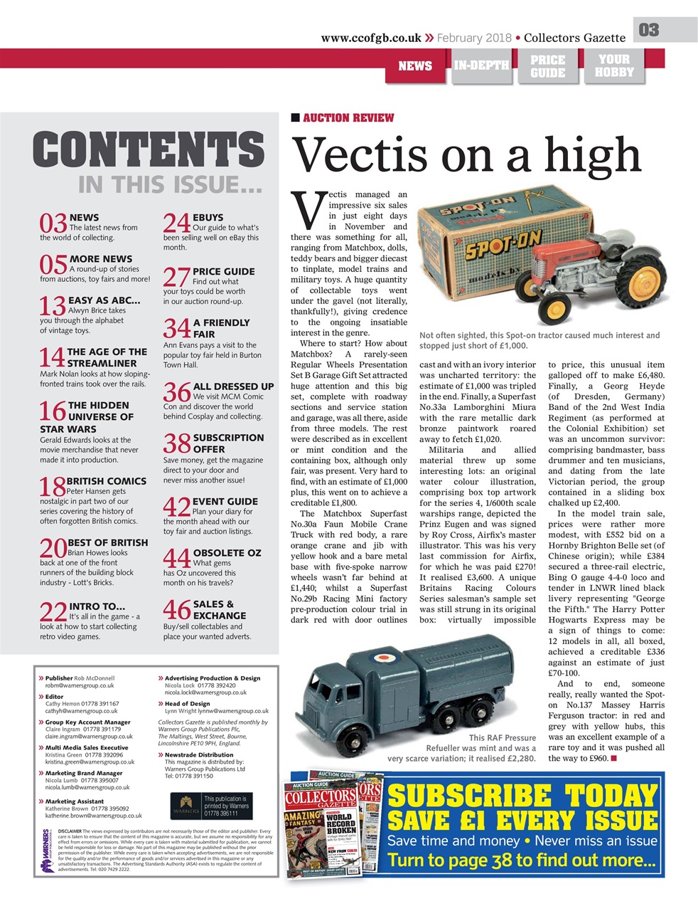 Collectors Gazette Preview Pages