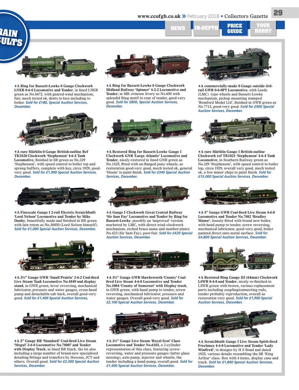 Collectors Gazette Preview Pages