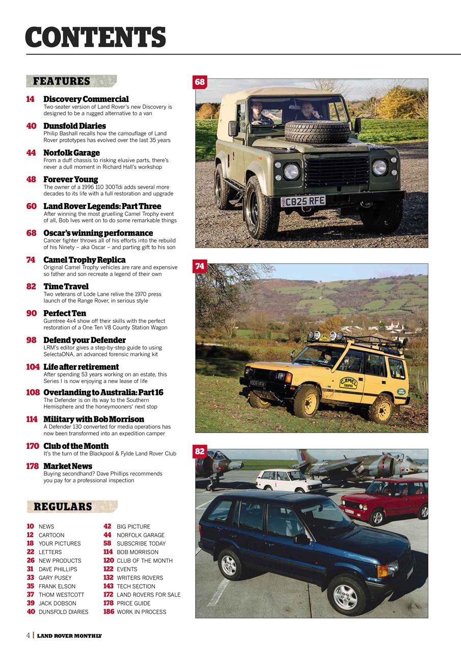 Land Rover Monthly Preview Pages