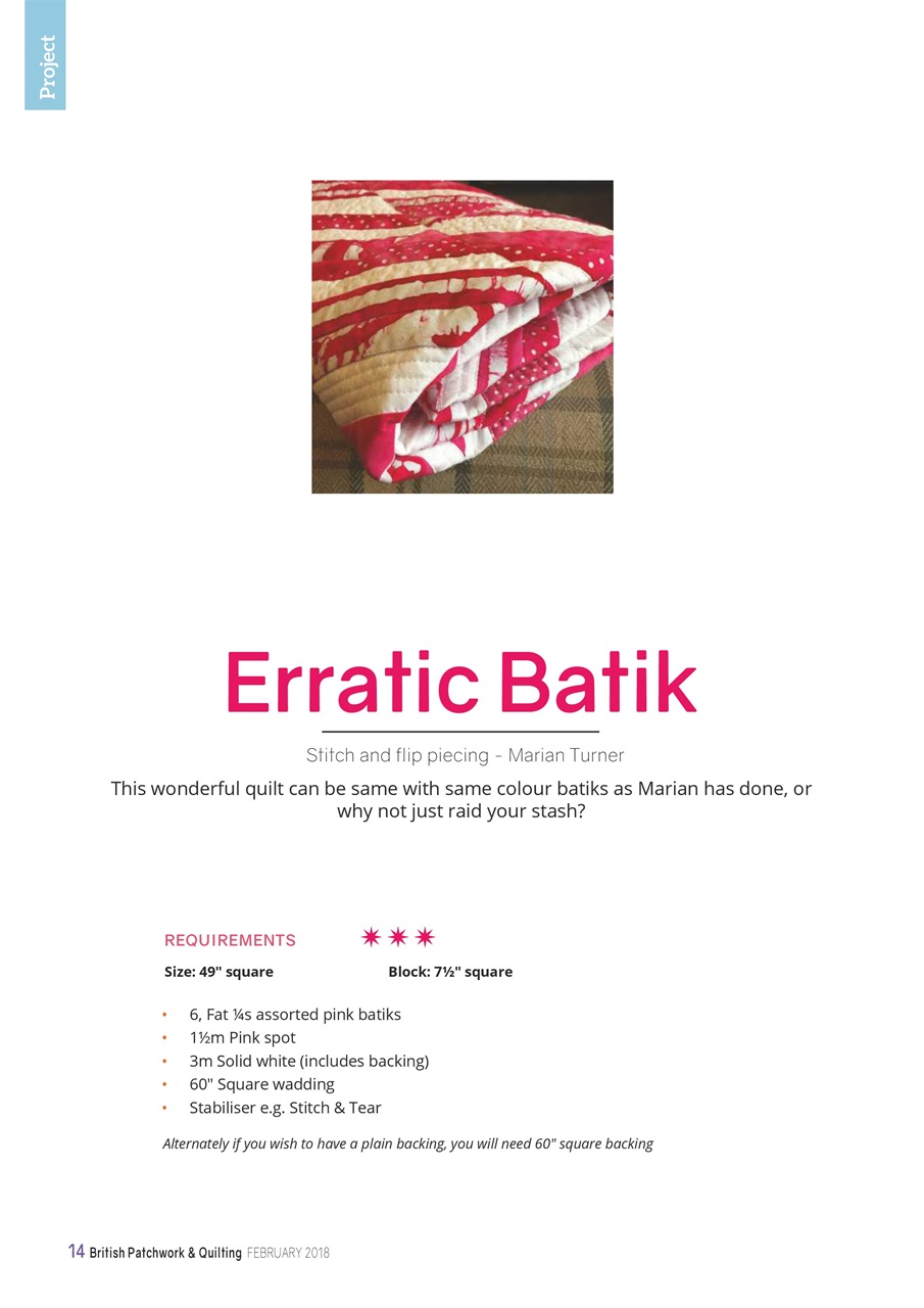 Patchwork and Quilting Preview Pages