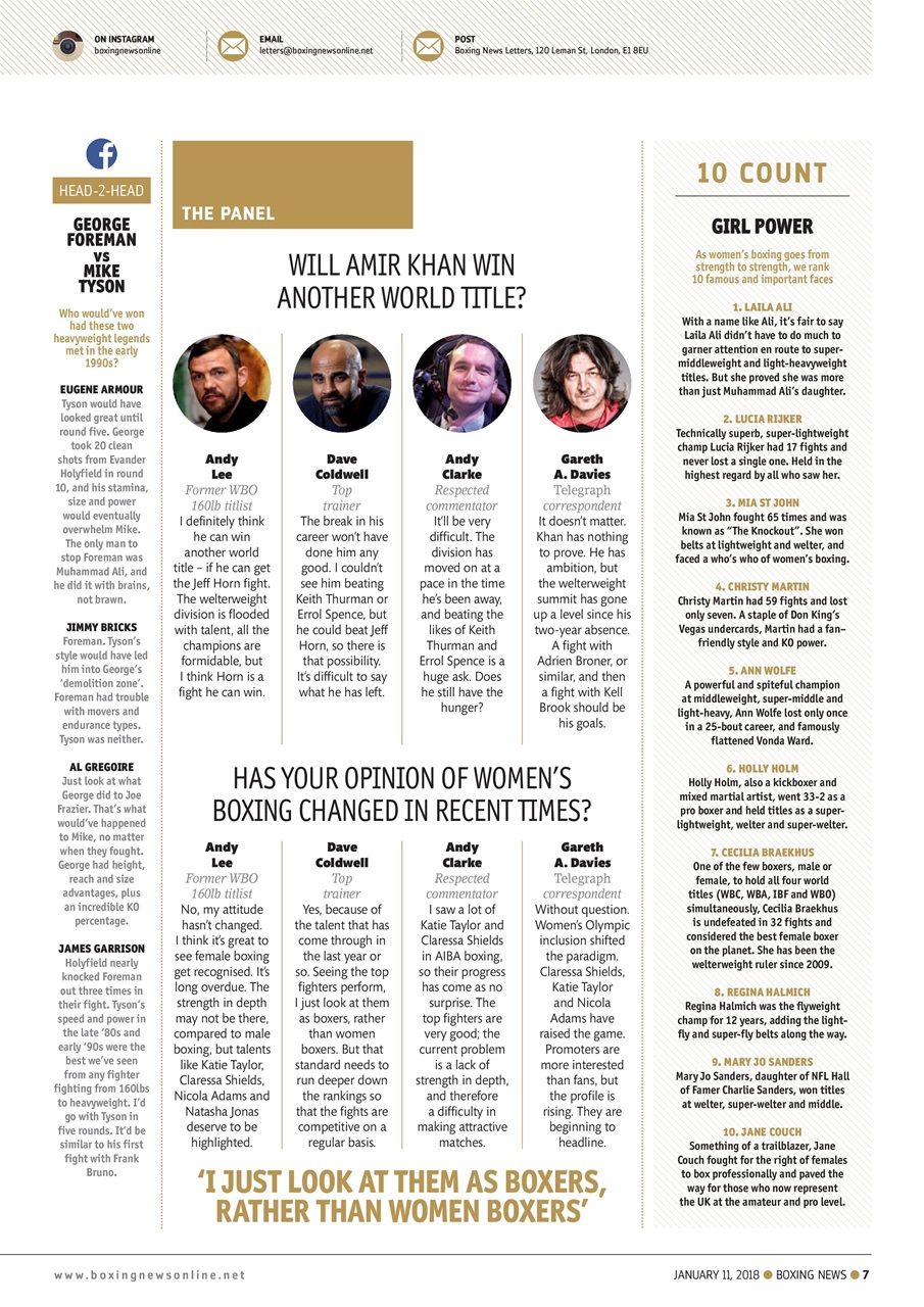Boxing News Preview Pages