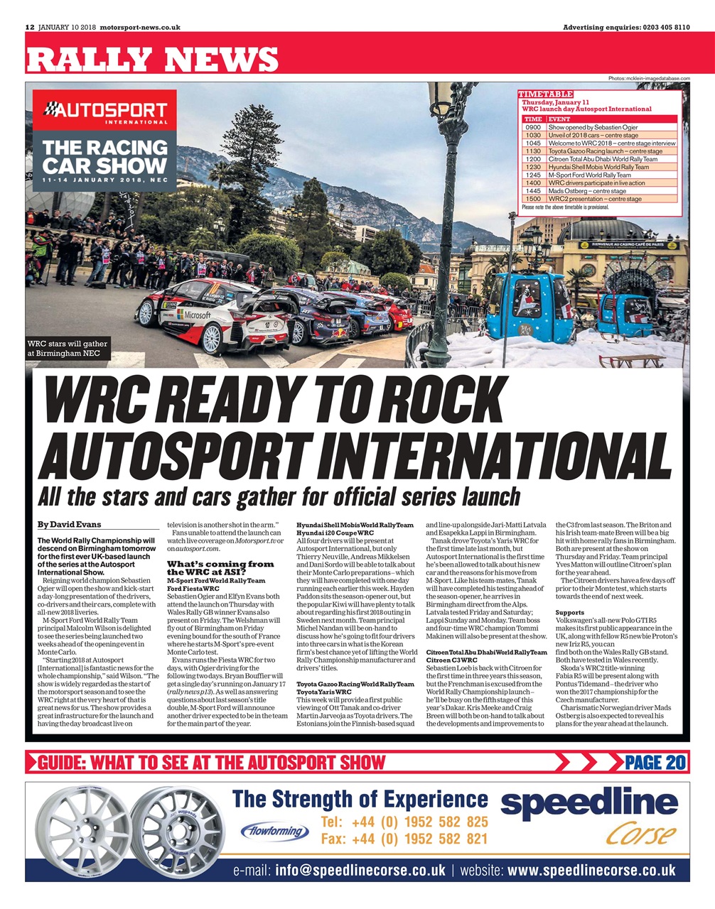 Motorsport News Preview Pages