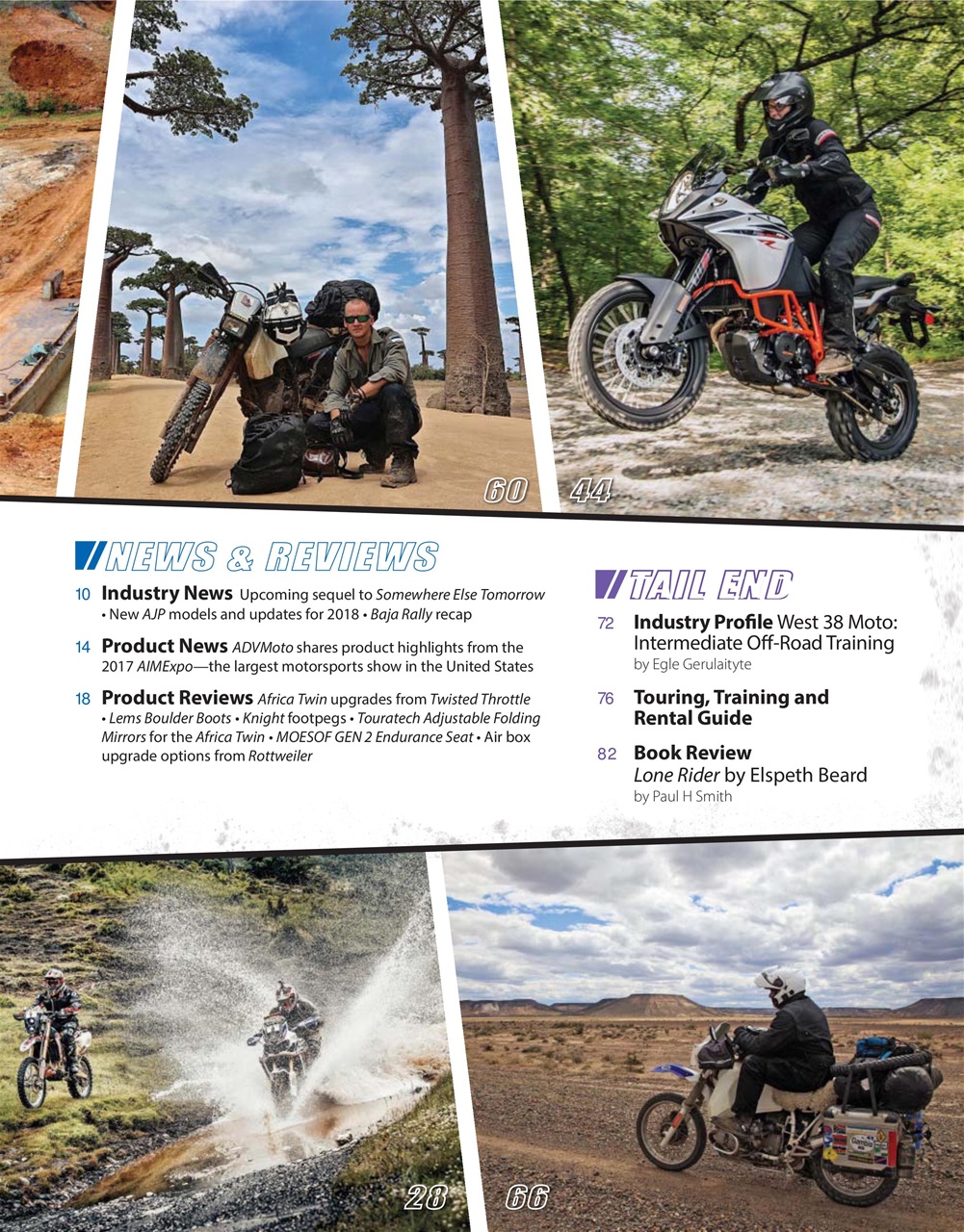 Adventure Motorcycle Preview Pages