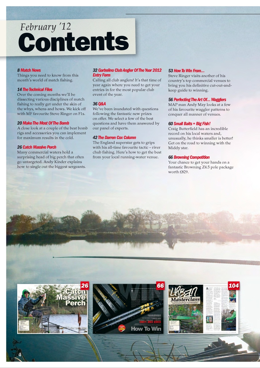 Match Fishing Preview Pages