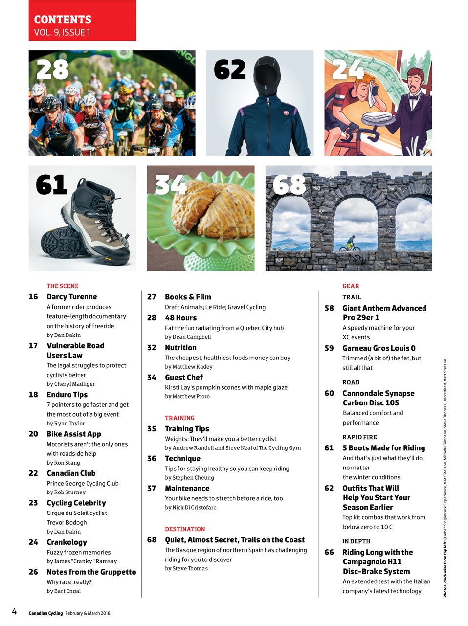 Canadian Cycling Magazine Preview Pages