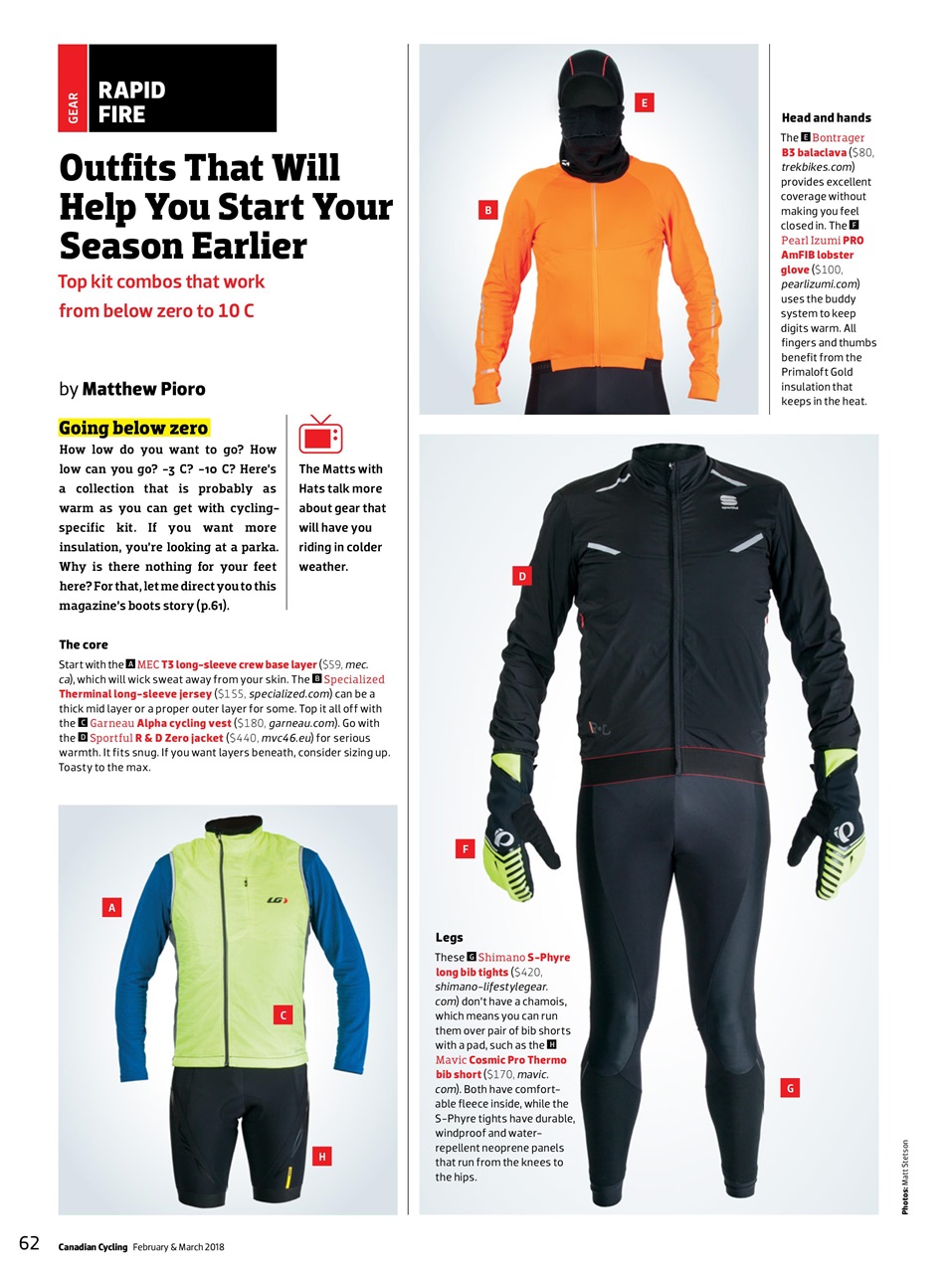 Canadian Cycling Magazine Preview Pages