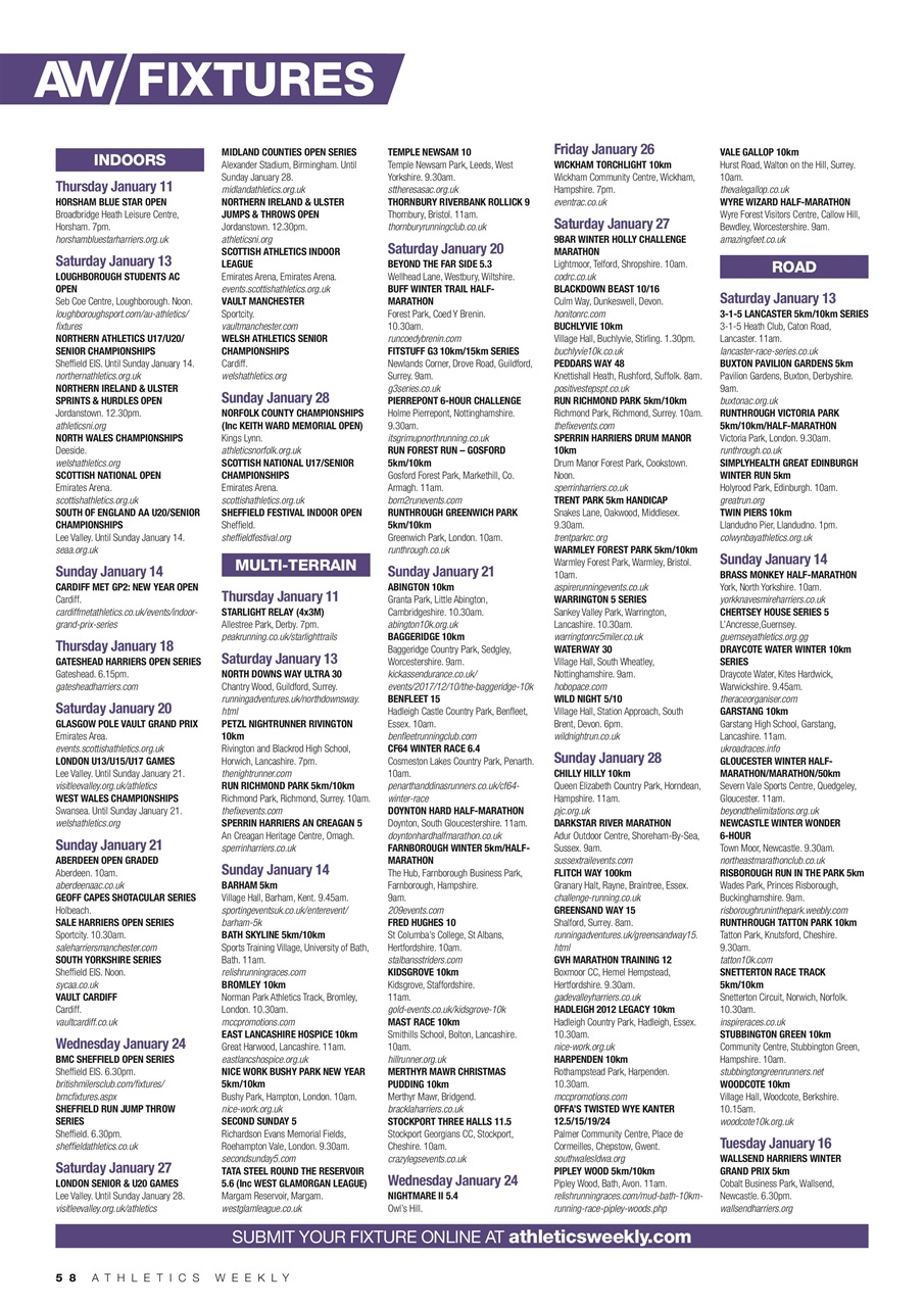 AW – Athletics Weekly Magazine Preview Pages