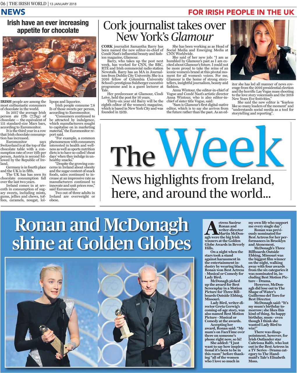 Irish World Preview Pages