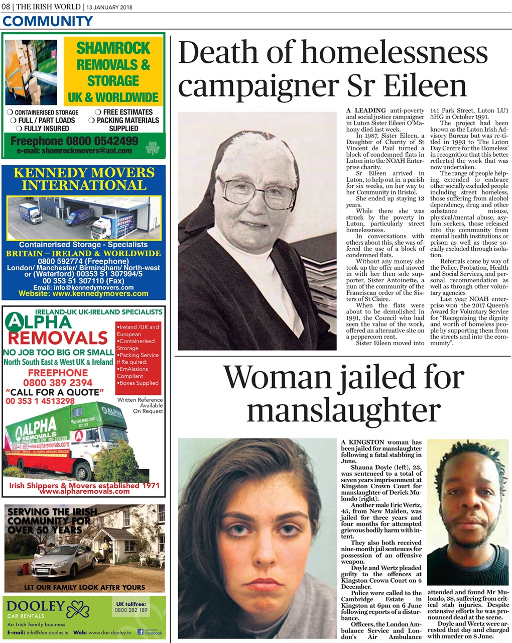 Irish World Preview Pages